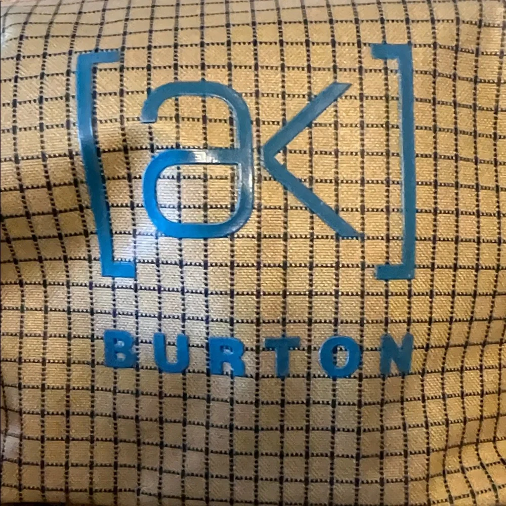 Burton Checkered Tan and Blue Backpack - Picture 2 of 11